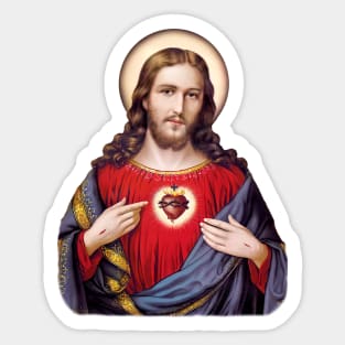 Sacred Heart of Jesus - version IV Sticker